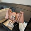 Underarm Bag for Women  New Luxury Texture Bow Square Bags Temperament Versatile Chain One Shoulder Bag Korean Popular