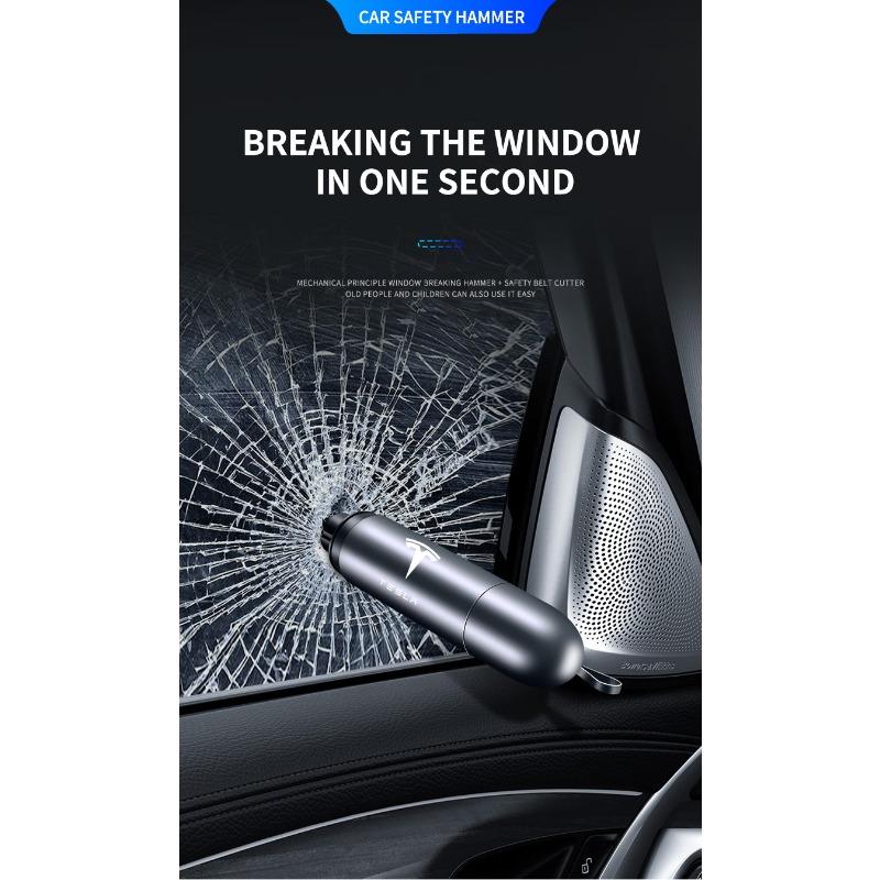 Car Safety Hammer Emergency Window Breaker Seat Belt Cutting Machine For Tesla Model 3 Model S Model X Y Roadster Performance