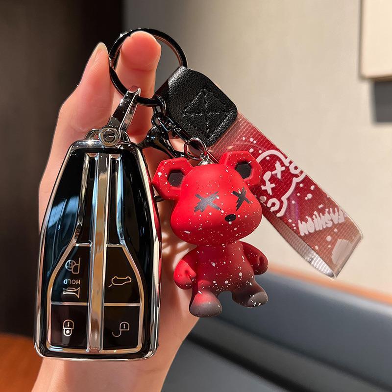 Compatible Hongqi 21/22 HS5/HS7 Keyring Shell - Protective Car Key Cover for Men & Women