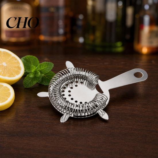 Sito do koktajli, Stal nierdzewna, Barowe, 4-zębne, z Gęstą Sprężyną Wysokiej Sprężystości, Profesjonalne Narzędzia Barmańskie do Drinków dla Barmanów