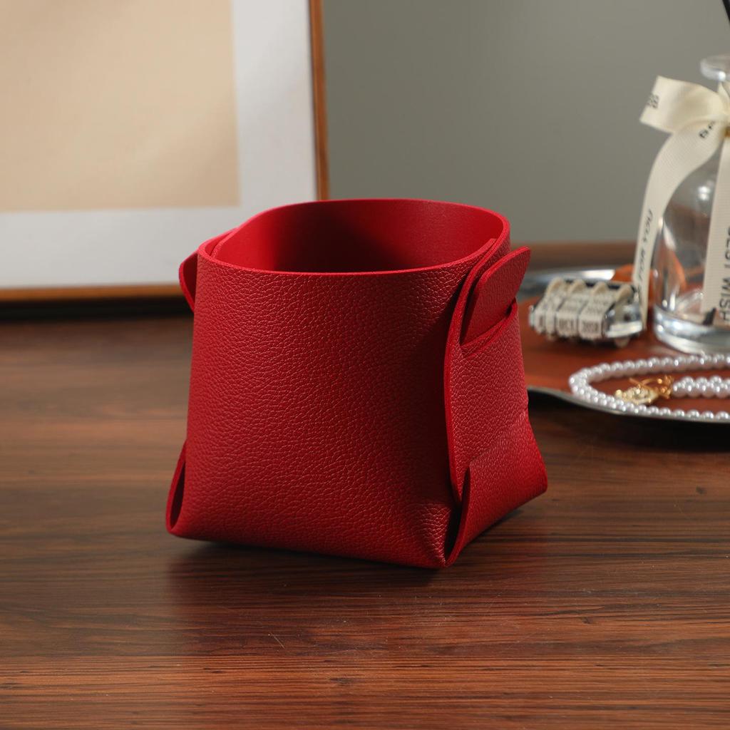 High-Value Makeup Table Organizer: Creative Desktop Pen, Remote, & Scissor Holder, Light Luxury Storage Box.