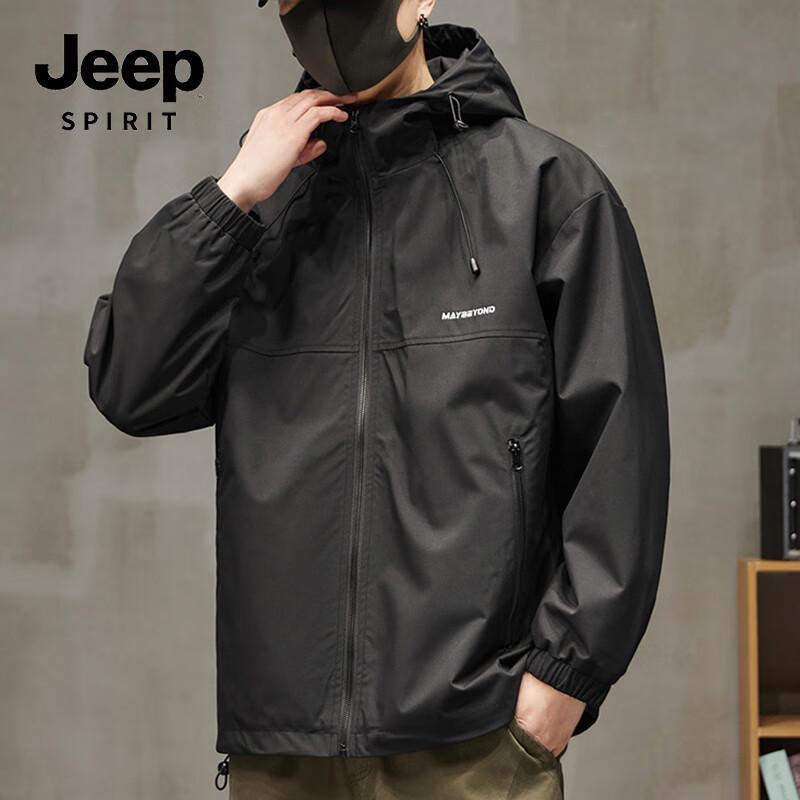 

JEEP SPIRIT Men s Hooded Windproof Waterproof Outdoor Jacket 727 XL