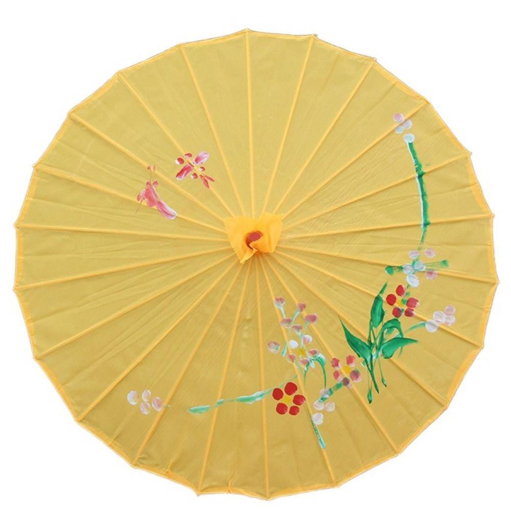Vintage Oil Paper Umbrella Chinese Traditional Paper Parasol Folding Dance Umbrellas  Wedding