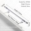KAK Bright Chrome Kitchen Cabinet Handle Brass Cupboard Door Pulls Silver Dresser Drawer Knobs Furniture Handle Door Hardware