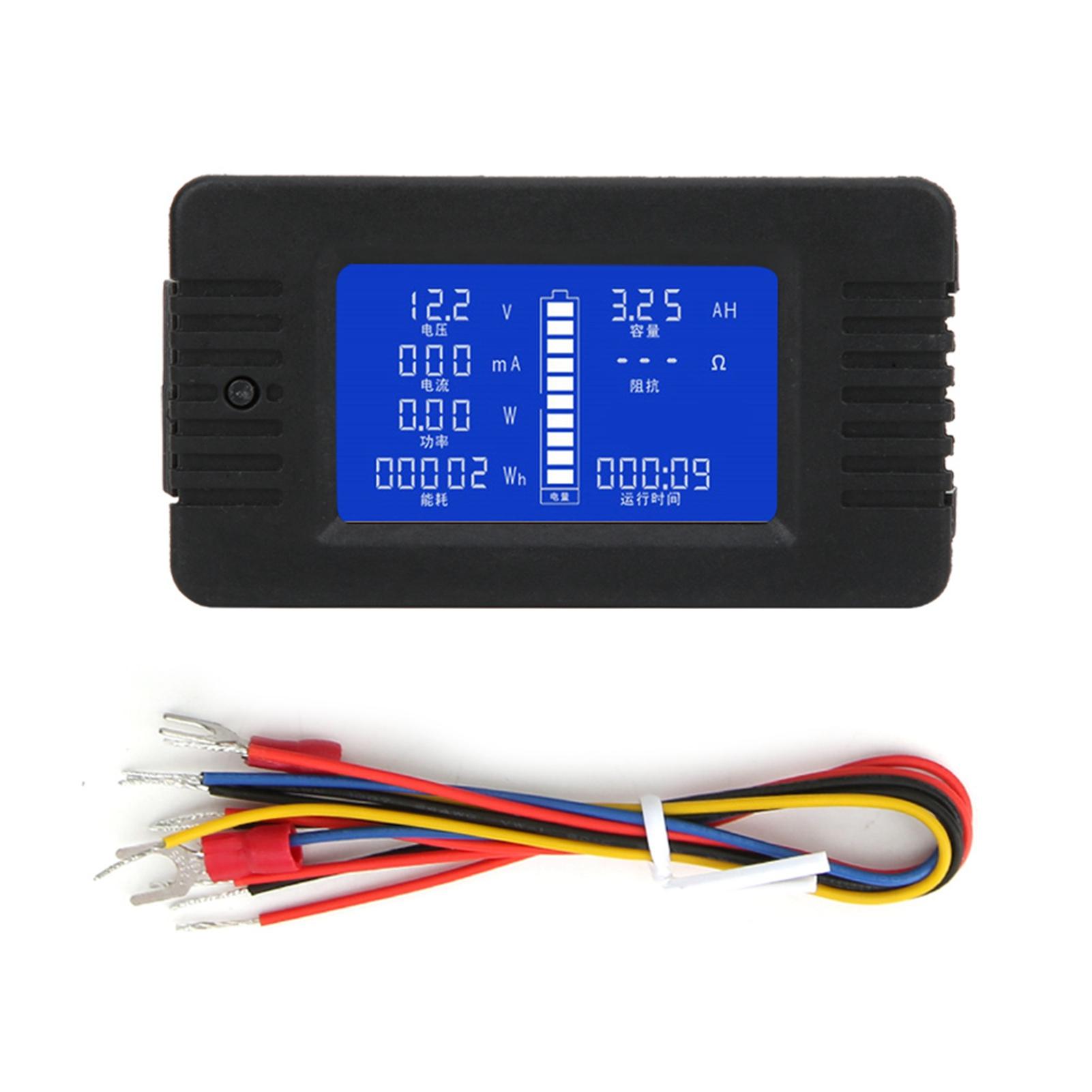 PZEM-015 Battery Tester Multifunctional Voltage Current Power Energy Capacity Impedance Monitor Meter