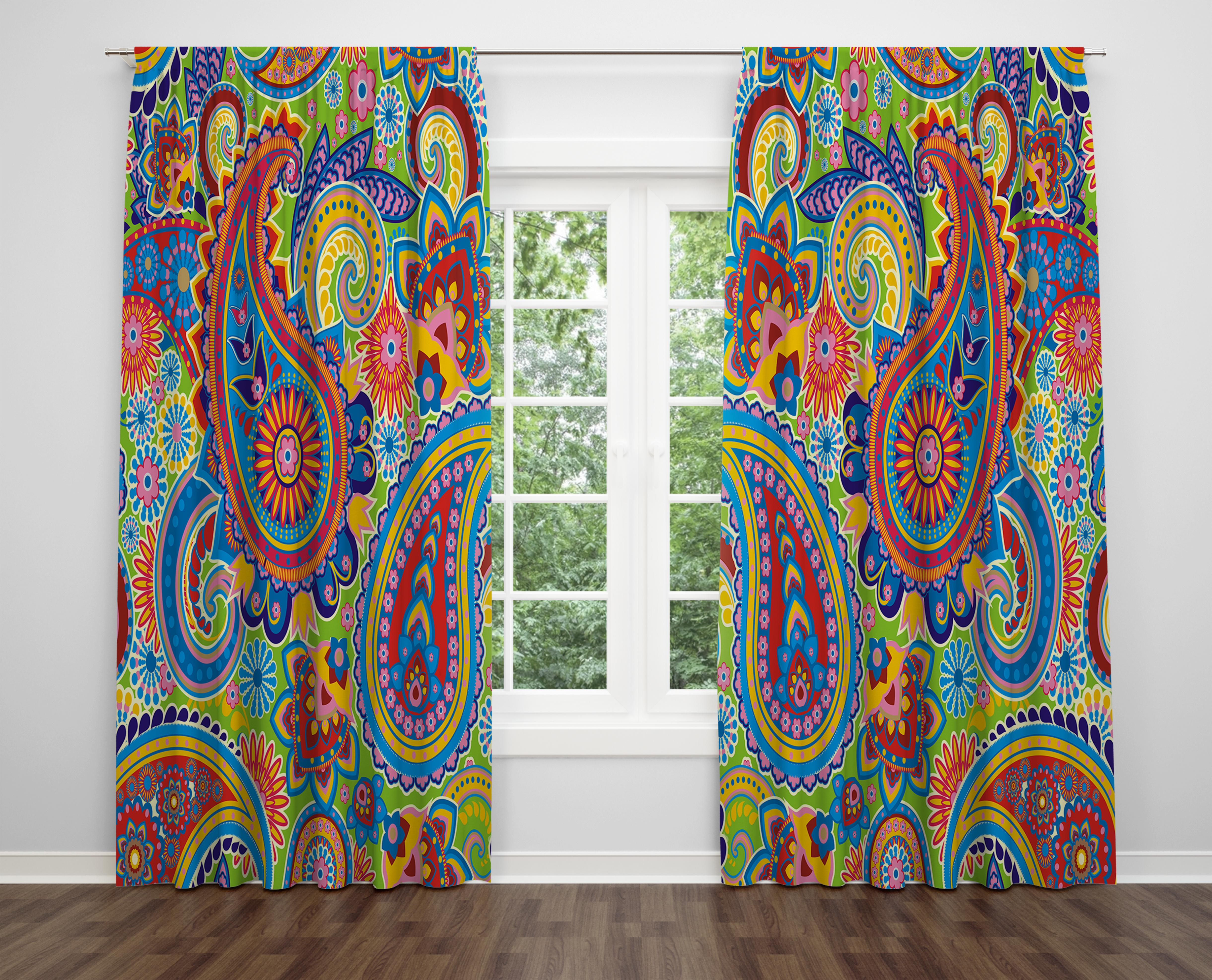 

Декоративний дизайн, високоякісна бавовняна тканина, ви можете вибрати одну або подвійну фіранку з крила 1 piece різнокольоровий