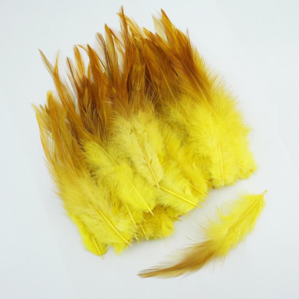 FeatherYellow Feathers for Crafts, 31 Styles Natural Pheasant, Rooster, Duck Feathers Bulk for Costume DIY, Fly Tying,Party Decoration