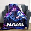 Customiz Name Personality Jujutsu Kaisen Blanket Soft &Warm Sofa Office Bed Travel Lunch Break Blanket, Gift Suitable All Seasons
