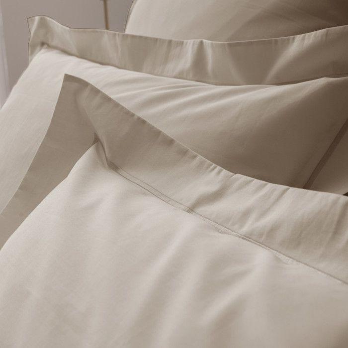 "Julian" Combed Cotton Percale Pillowcase, All Sizes. Pure Cotton - Julian Linen - Pillowcase 50 X 70 Cm, Scalloped Finish.