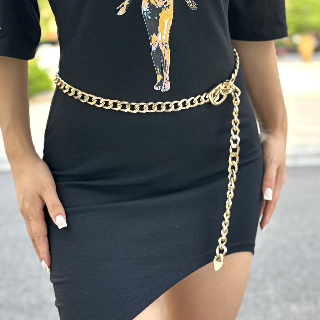 Exaggerated Big Heavy Metal Belt Choker Necklace for Women Men Punk Thick Chunky Clavicle Chains Steampunk Grunge Neck Jewelry