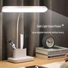 LED Flexible Hose Study Lamp with Eye Protection and Pen Holder - Multifunctional Reading Light