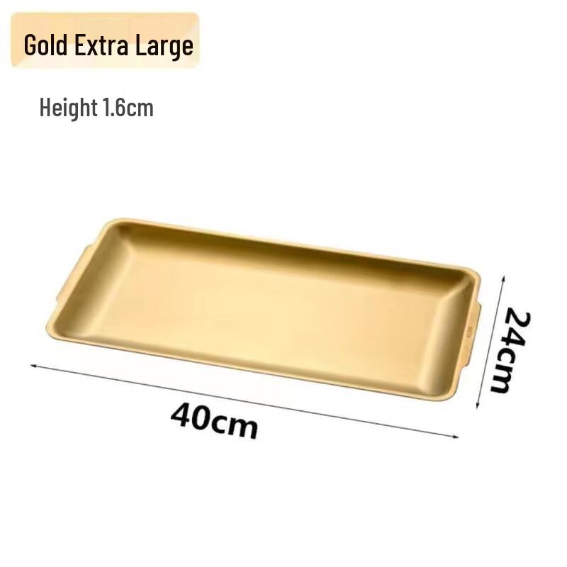 Premium Gold 304 Stainless Steel Serving Tray