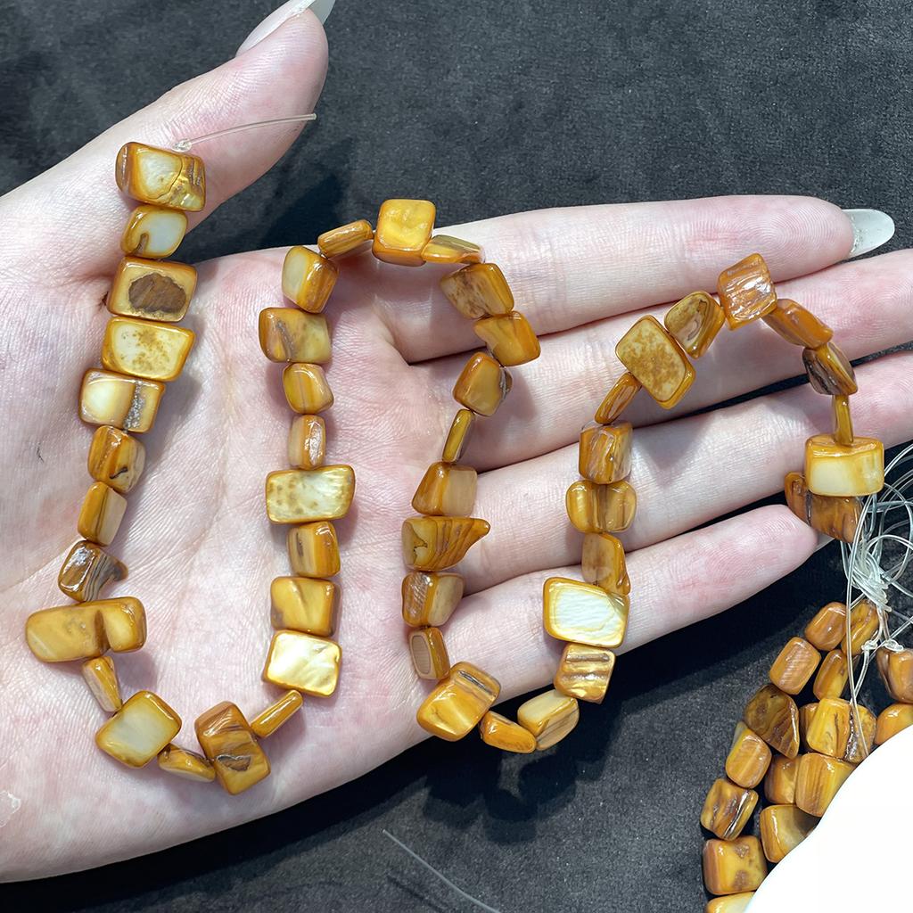 3 Strands/Pack, Natural Freshwater Shell Irregular Chip Beads 10-22mm 38cm Flat Slice Loose Beads For DIY Necklace Bracelet Jewelry Making