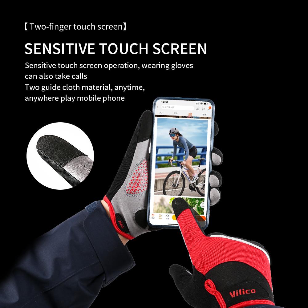 Mtb Cycling Gloves Black Touch Screen Men Women Road Bike Gloves Silicone Gel for Gym Riding Bicycle Motorcycle