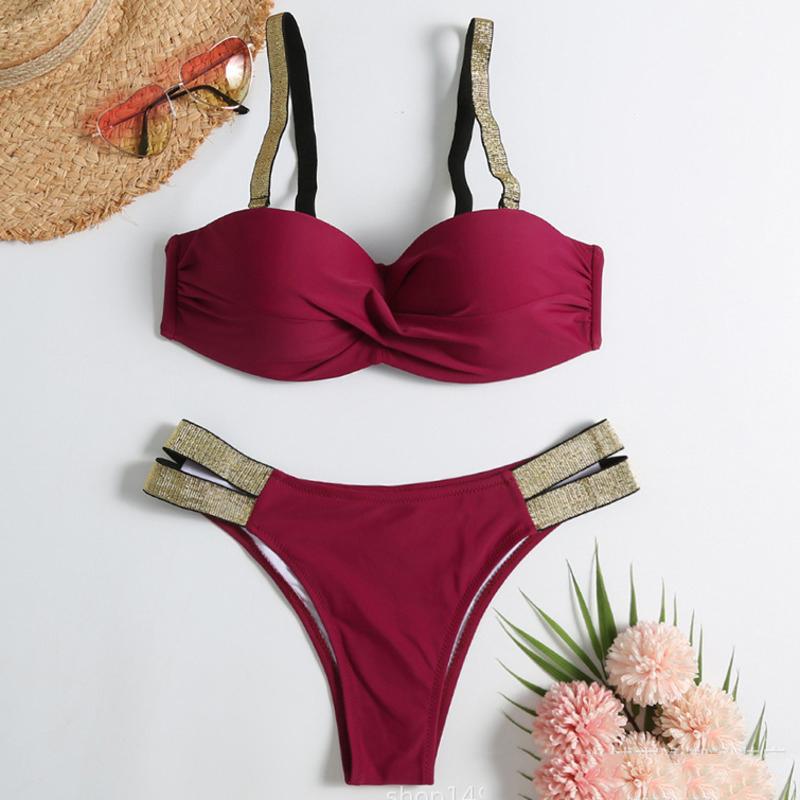 

Летние Сексуальные Бикини Пуш-ап Купальники Женская Купальная Одежда Для Женщин Пляжная Одежда Купальные Костюмы Бразильский Набор Бикини Купальщица в Бассейне M