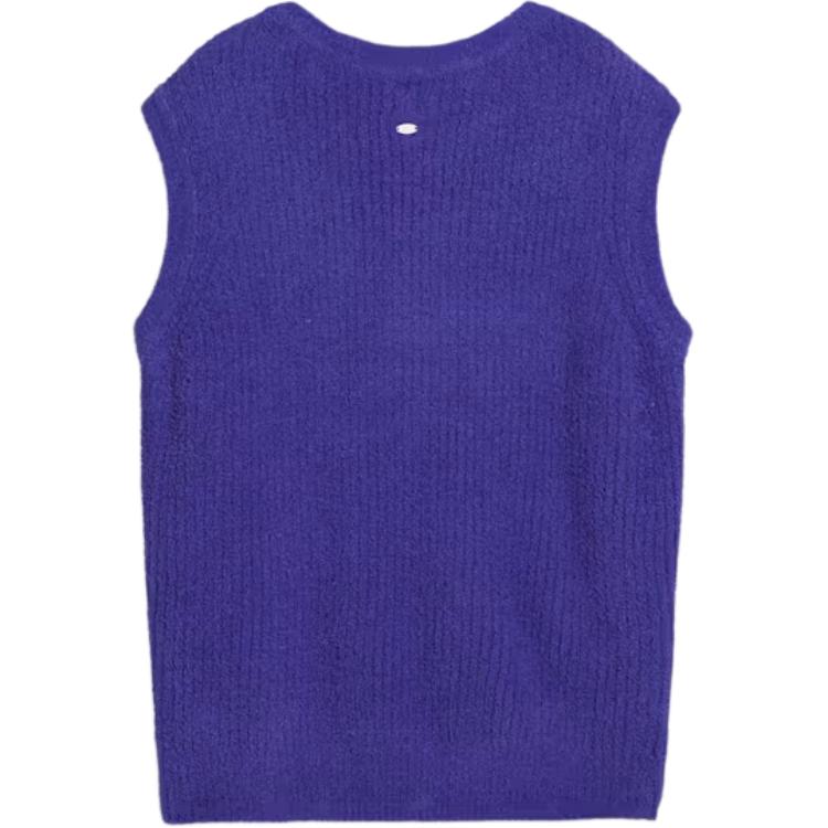 Puma Yona FW24 Solid Color V-Neck Loose Tank Top Women Tops Lapis-Lazuli 628179-27