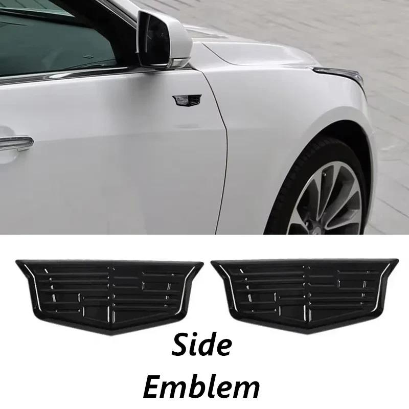 For Cadillac XT4 28T AWD Logo Letters ABS Car Front Grille Emblems Rear Trunk Decals Fender Badge Cover Sticker Auto Accessories