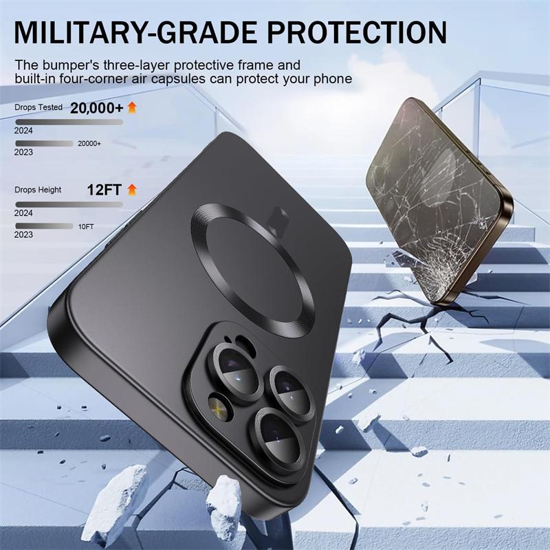 Slim Soft TPU Shockproof Magnetic Case for Magsafe IPhone 17 Air 16 15 14 13 12 11 Pro Max Plus 16Pro 17Pro 16e Mac Safe Cover