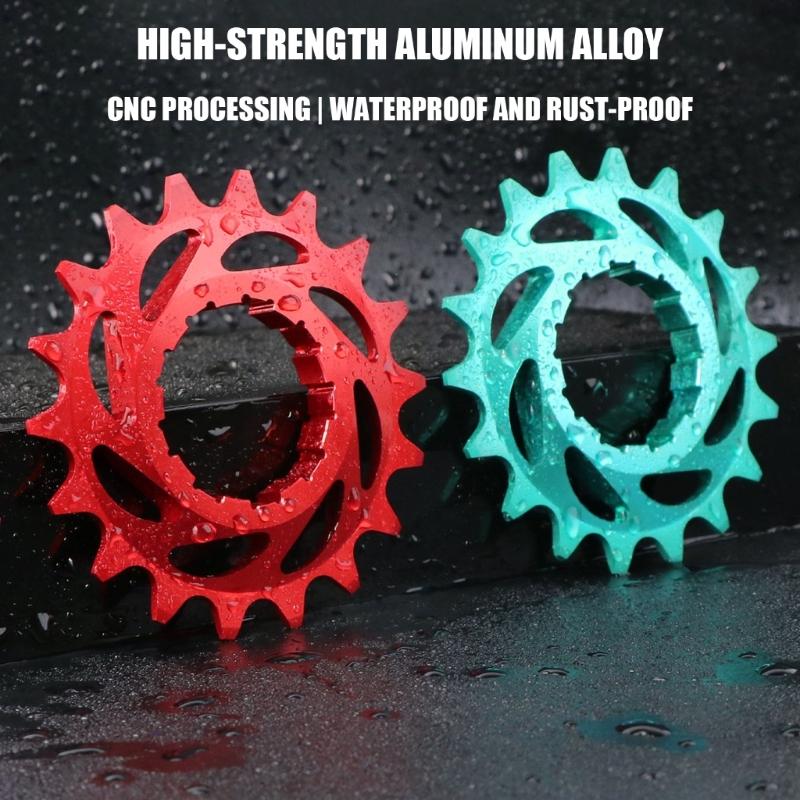 Kits de Conversion Single Vitesse pour Vélos 16T 18T, Cassettes Freewheels Roue en Alliage d'Aluminium pour Vélos Single Vitesse