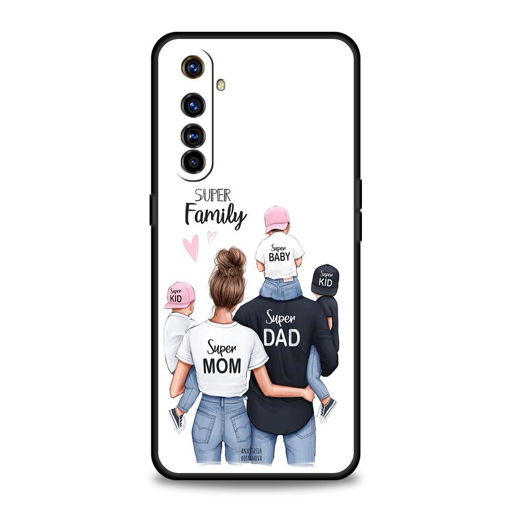 

Модный Чехол для Телефона Супер Мама Папа для Realme 12 11 10 4G 9 8 5G 7 6 GT5 GT3 GT2 Pro Plus C21 C11 C25 C35 GT Neo 2 3 3T 5 For Realme 6