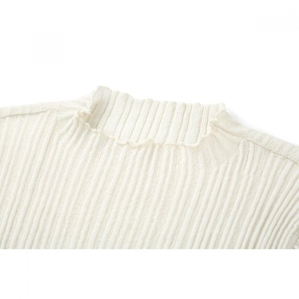 Furina Cotton Silk Techno Pleats Short Sleeve Knit