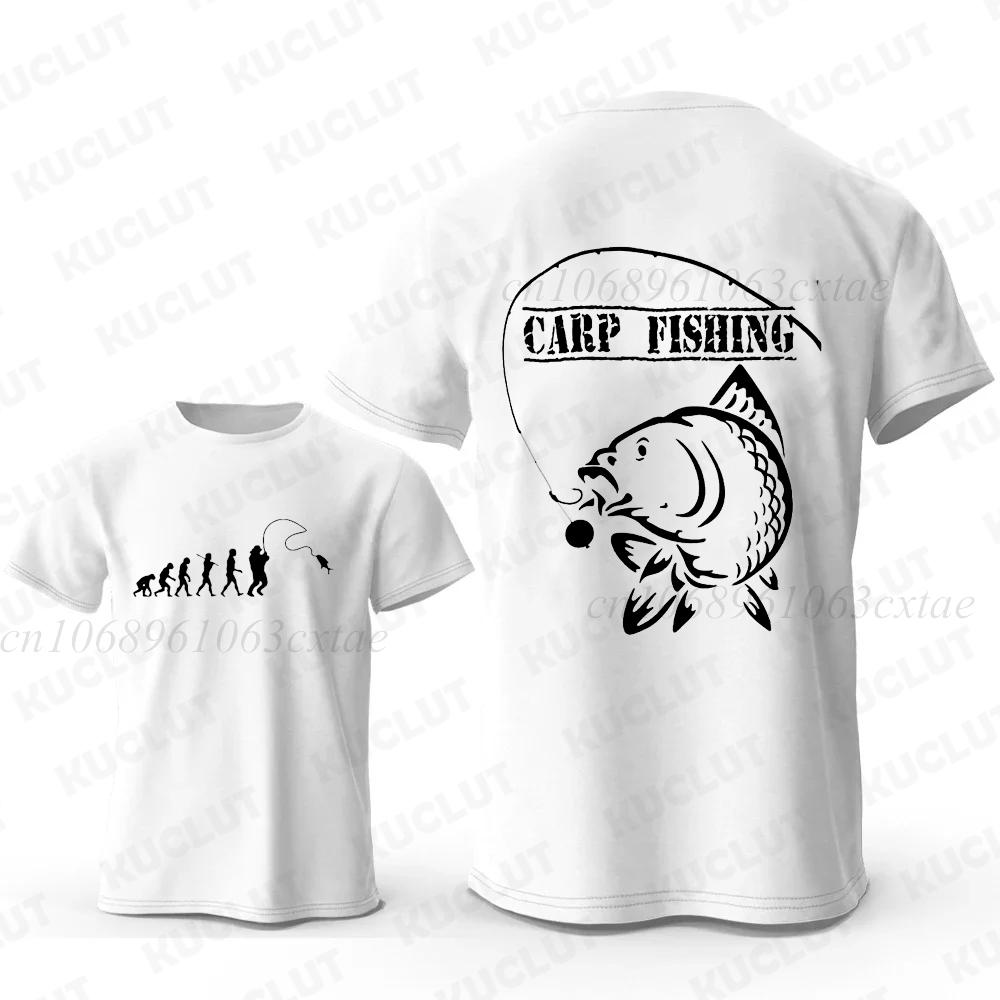 Eat Sleep Fishing Heartbeat Unisex T-Shirts Tops Unisex Fisherman Fish T-shirt Short Sleeve Fashion Brand Loose Tee Shirt for Male