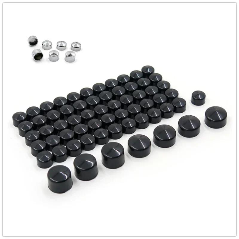 Motorcycle Parts 63pcs Chrome Caps Cover Kit for 2004-2015 Harley Sportster Engine & Misc Bolt Nut