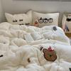 OEING Three Little Bears Lamb Wool Bedding Set