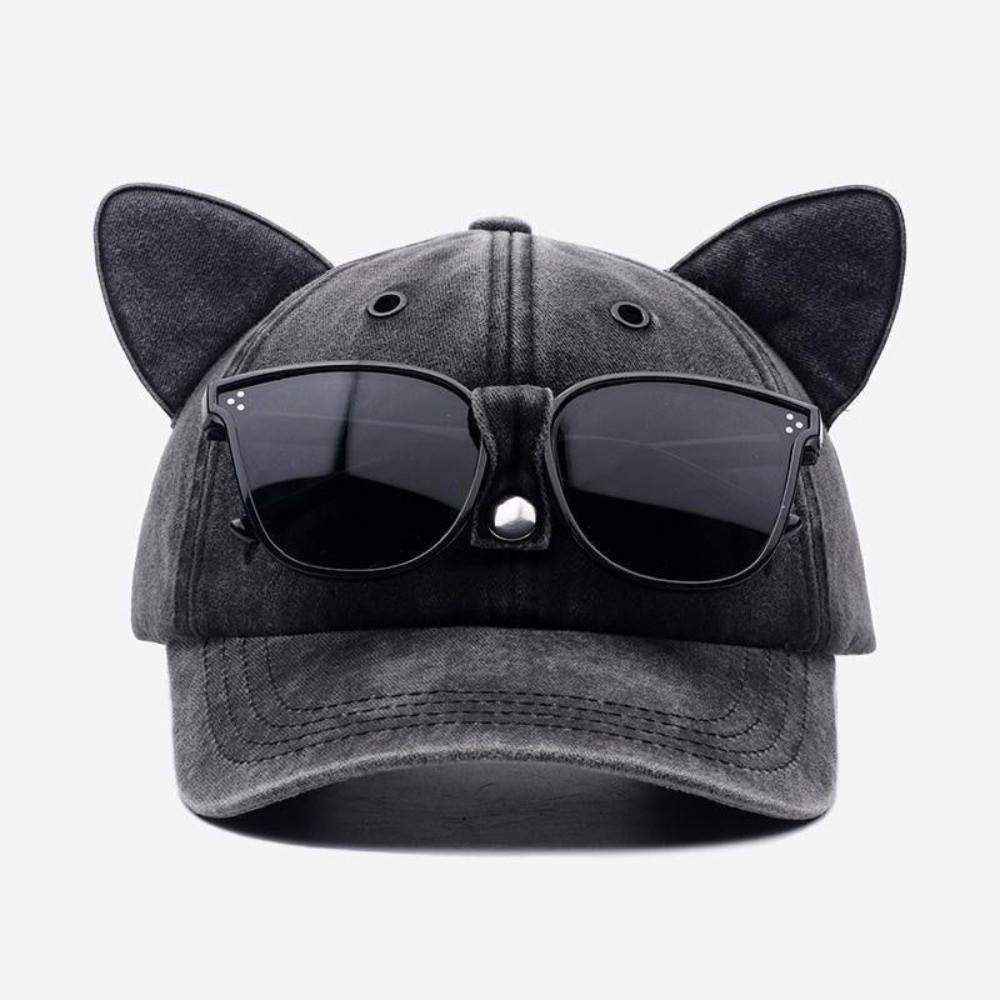 Breathable Cat Ears Baseball Cap Sweet Duck Tongue Cap Simple Sun Protection Cap  Streetwear