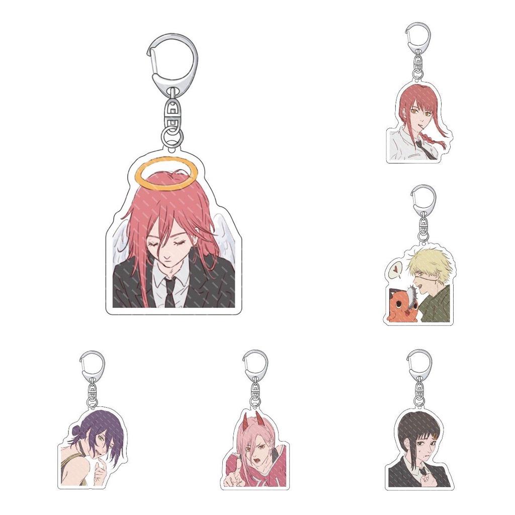 Cartoon Character Chainsaw Man Keychain A Must-have For Anime Lovers.