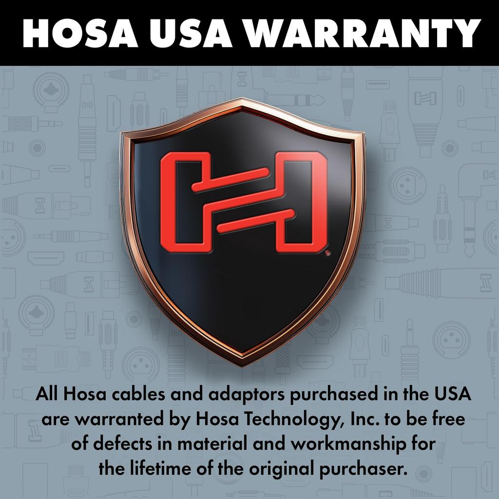 Hosa XLR-102 60cm XLR Male To XLR Female Audio Cable