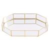 Elegant Glass Storage Box & Cosmetics Organizer Tray