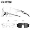 Kapvoe Colorful Frameless Cycling Glasses Outdoor Sports Running Windproof Sunglasses Boiling Point