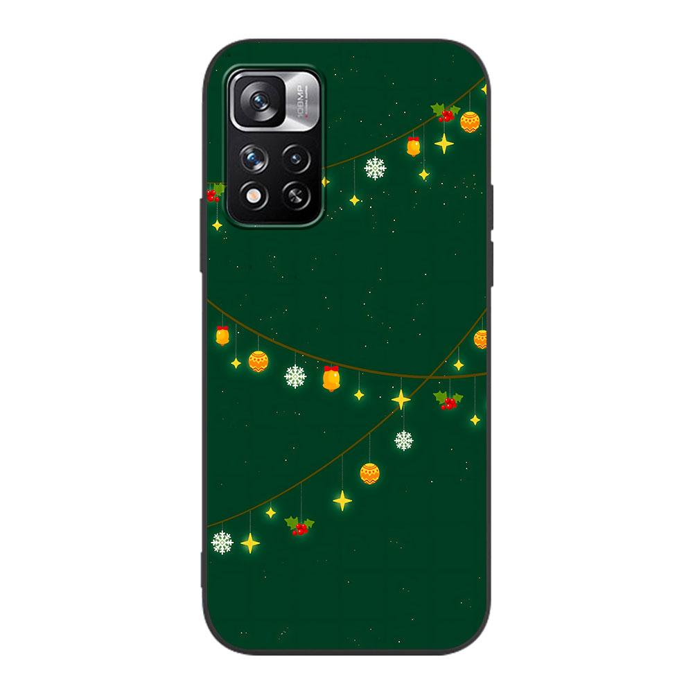 

Чехол с рисунком «С Рождеством» для Xiaomi Redmi Note 11 10S 8T 10 12 Pro Plus 11T 8 9 11E 11S 5 9S 7, мягкий черный чехол из ТПУ для телефона Redmi Note 5 Pro