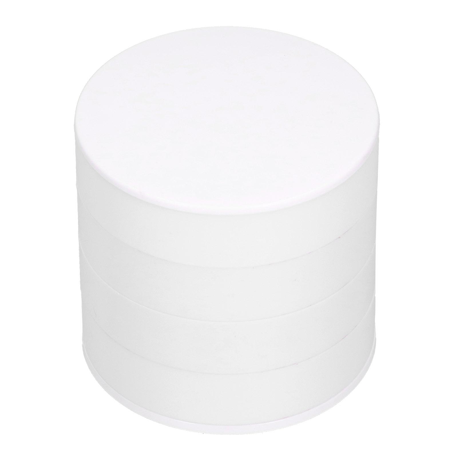 

Многослойная шкатулка для украшений Пылезащитный вращающийся контейнер для хранения Органайзер для украшений(Розовый 4-слойный) 4 Layers Size: 26x26x54cm / 10.24x10.24x21.26in белый