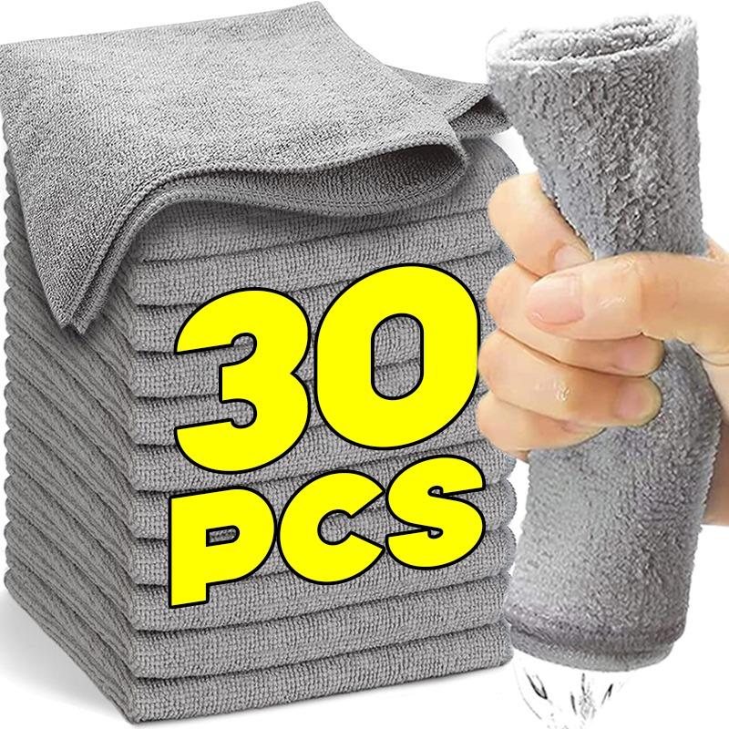 Bambuskohle Reinigungstuch Küche Mikrofasertuch Lappen Super Absorbent Nicht-Haftendes Öl Weiches Geschirrtuch Haushaltsreinigungstuch