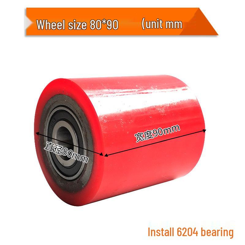 Nylon Forklift Wheels: Complete PU Handling Set with Bearings & Tow for Pallet Truck