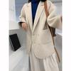 Loose Long Sleeve Turn Down Collar Coats Women Coat Winter Autumn