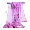 Spring & Summer Silk Chiffon Scarf for Women – Versatile, Fashionable, Sun-Protective, Printed Headscarf