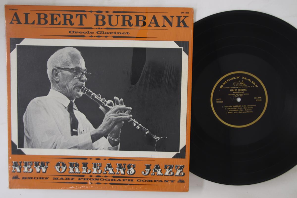

LP Record ALBERT BURBANK - Creole Clarinet SM1969 SMOKY MARY PHON 1969 US Jazz Used