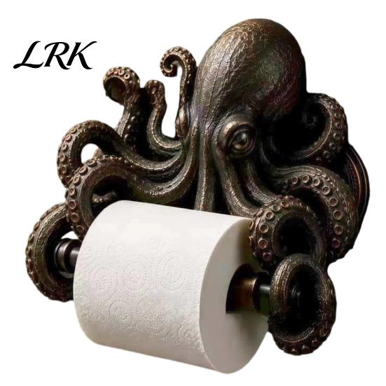Stylish Bathroom Hardware Accessories Wall Mount Sea Turtle Toilet Paper Holder, 3D Printed Ocean Animal Easy Change Rack Roll Waterproof Tissue