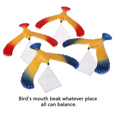 1 Set Oiseau d'Équilibre + Pyramide Magie Physique Science Éveil Jouet Enfant Cadeaux