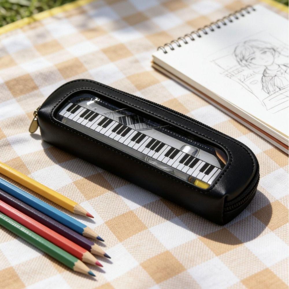 Large Capacity PVC Transparent Pencil Bag Sweet Pen Organizer Award Gifts