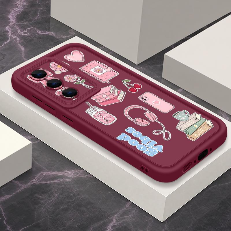 Candy Color Love Hearts Case For Samsung S26 S25 Ultra S24 S23 S22 Plus S21 FE A54 A15 A35 A55 A16 A36 A56 A17 A27 A37 A57 Shockproof Bumper Cover