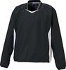 Baseball Youth Long Sleeve V-Neck Jumper, Black X White (1911A), Size 130, BOV331J