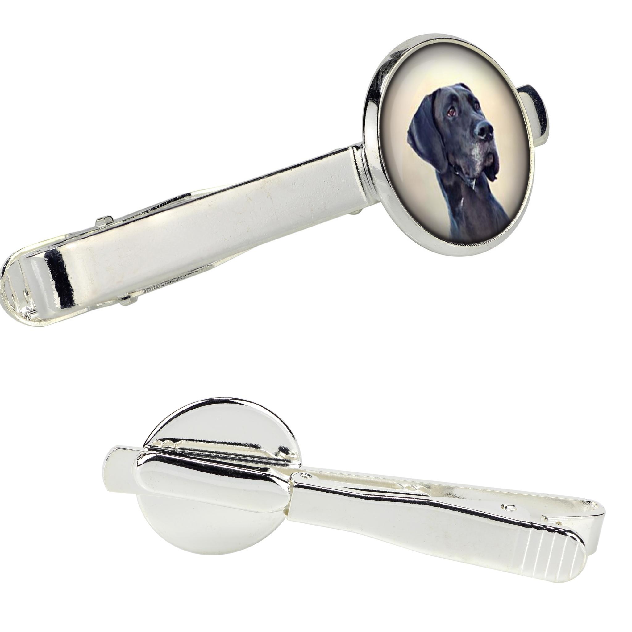 

Great Dane - tie clip in a box, stylish tie, personalized jewelry from the Art-Dog brand