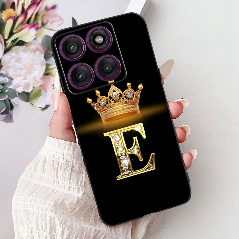 For Motorola Edge 60 Pro Case XT2507-1 Silicone Fashion Luxury A-Z Letters Shockproof Back Cover For Moto Edge 60Pro Phone Case