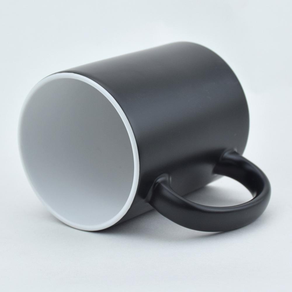 Starry Sky Heart Handle Temperature-Sensitive Color-Changing Cup with Customizable Image Logo