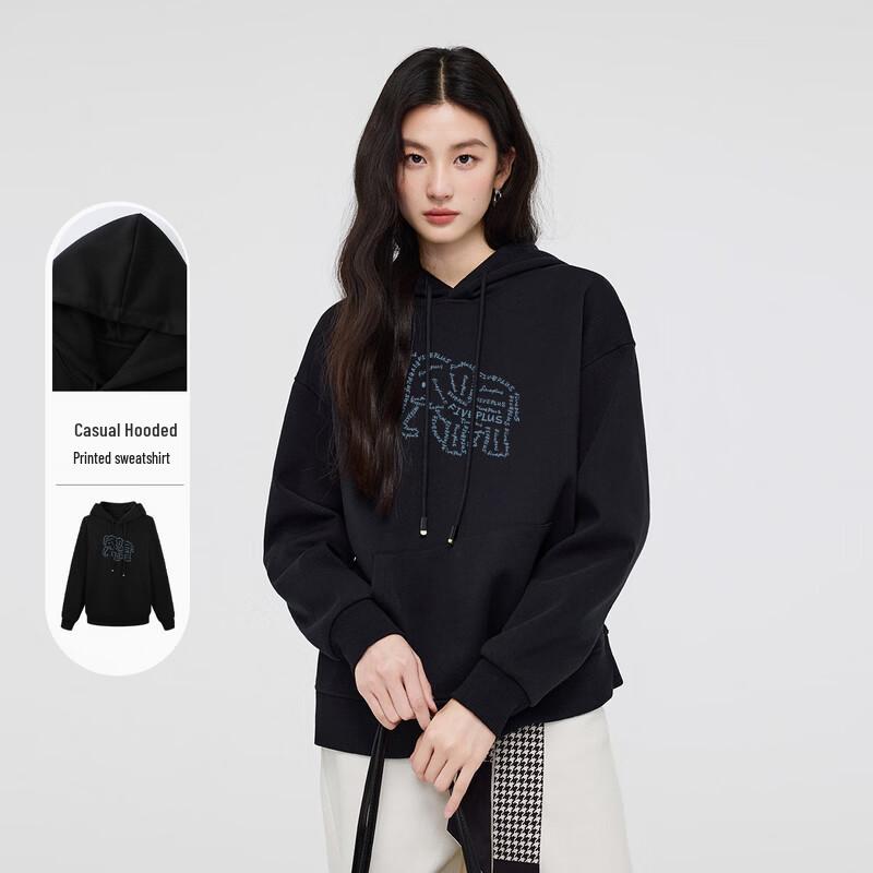 

Женская толстовка FivePlus с воротником-жабо и буквенным принтом M