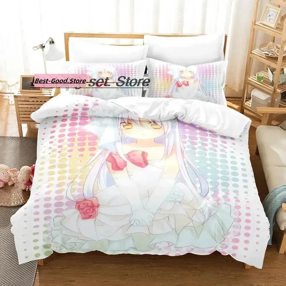 

Одеяло Angel Beats Комплект постельного белья Односпальный Твин Печатный Комплект постельного белья с кроватью Односпальная Для двуспальной Queen Super King Comforter (quilt)-EU Single(135*200cm)3pcs